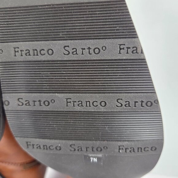 Franco Sarto Brown Ankle Boots Size 7N - Picture 9 of 13